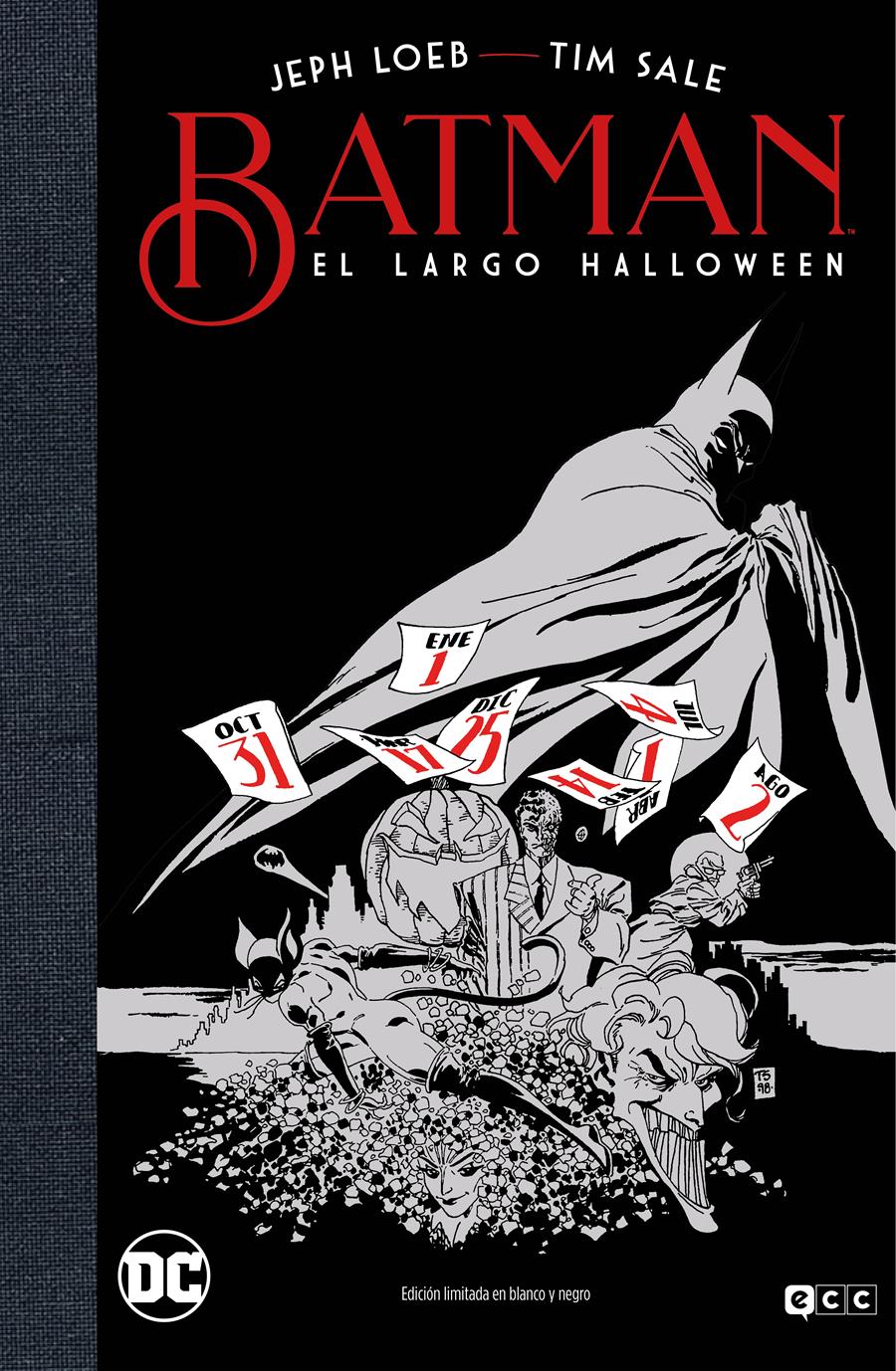 Batman: El largo Halloween - Edición Deluxe limitada blanco y negro | N0521-ECC09 | Jeph Loeb / Tim Sale | Terra de Còmic - Tu tienda de cómics online especializada en cómics, manga y merchandising