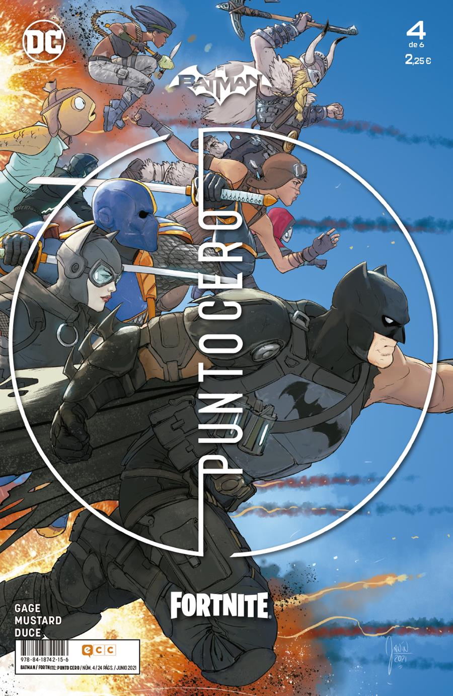 Batman/Fortnite: Punto cero núm. 4 de 6 | N0421-ECC93 | Christos N. Gage, Donald Mustard, Reilly Brown | Terra de Còmic - Tu tienda de cómics online especializada en cómics, manga y merchandising