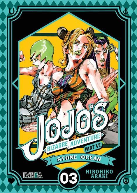 Jojo's bizarre adventure parte 6: Stone ocean 03 | N0121-IVR09 | Hirohiko Araki | Terra de Còmic - Tu tienda de cómics online especializada en cómics, manga y merchandising