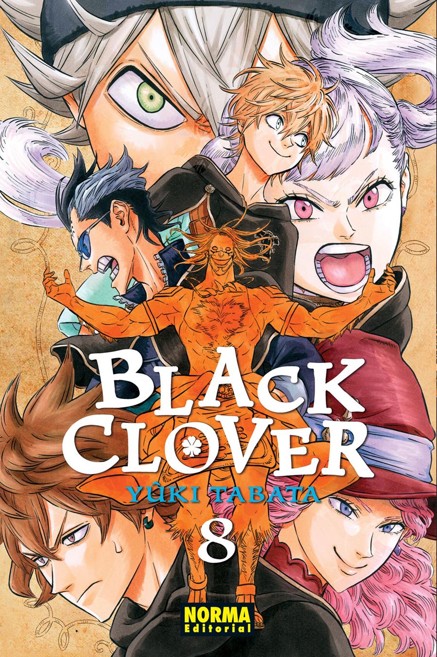 Black clover 08 | N0818-NOR25 | Yuuki Tabata | Terra de Còmic - Tu tienda de cómics online especializada en cómics, manga y merchandising