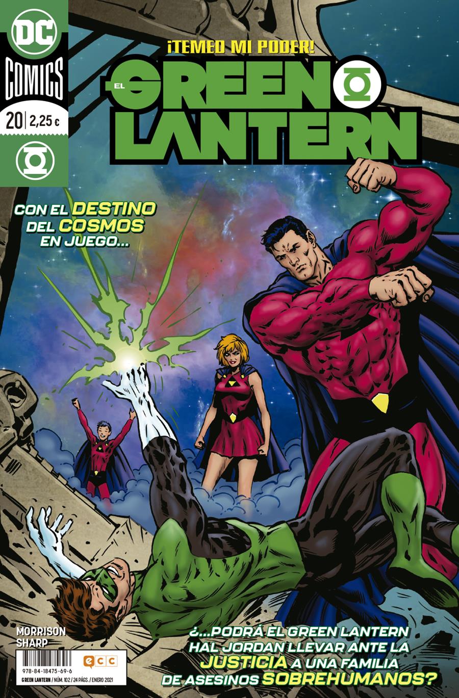El Green Lantern núm. 102/ 20 | N0121-ECC24 | Grant Morrison / Liam Sharp | Terra de Còmic - Tu tienda de cómics online especializada en cómics, manga y merchandising