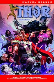 Marvel Deluxe. Thor de Donny Cates 3. El legado de Thanos | N1025-PAN16 | Travel Foreman, Geoff Shaw, Christopher Cantwell, J. Michael Straczynski, Torunn Grønbekk, Ron Lim, Sergio Dávila, Juan Gedeón, Andrea Di Vito, Donny Cates, Nic Klein, Salvador Larroca, Kyle Starks | Terra de Còmic - Tu tienda de cómics online especializada en cómics, manga y merchandising
