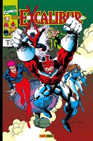 Marvel Gold. Excalibur 3 | N1124-PAN21 | Jackson Guice, Scott Lobdell, Justin Thyme, Sue Flaxman, Michael Higgins, James Fry, David Ross, Gavin Curtis, Brian Stelfreeze, Ron Lim, Ron Wagner, Tom Morgan, Bryan Hitch, Chris Claremont, Mark Badger, Dwayne Turner, Dave Hoover, Erik Larsen, Rick Leon | Terra de Còmic - Tu tienda de cómics online especializada en cómics, manga y merchandising