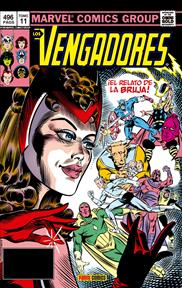 Marvel Gold. Los Vengadores 11. ¡El relato de la bruja! | N0826-PAN12 | Bill Mantlo, Sal Buscema, John Romita Jr., Bob Budiansky, John Byrne, Al Milgrom, Butch Guice, Dan Green, Mark Gruenwald, Roger Stern | Terra de Còmic - Tu tienda de cómics online especializada en cómics, manga y merchandising