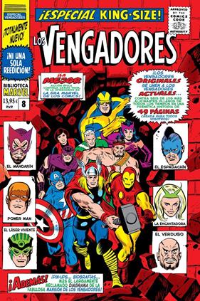 Biblioteca Marvel . Los Vengadores 8, 1967 | N0125-PAN26 | Roy Thomas, John Buscema, Don Heck | Terra de Còmic - Tu tienda de cómics online especializada en cómics, manga y merchandising
