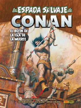 Biblioteca Conan. La Espada Salvaje de Conan 21. El botín de la Isla de la Muerte | N0825-PAN11 | Kerry Gammill, Baron Yoshimoto, Roy Thomas, J. M. DeMatteis, John Buscema, Michael Fleisher, Ernie Colon, Bruce Jones, Gil Kane | Terra de Còmic - Tu tienda de cómics online especializada en cómics, manga y merchandising