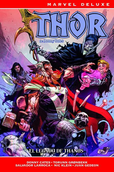 Marvel Deluxe. Thor de Donny Cates 3. El legado de Thanos | N1025-PAN16 | Travel Foreman, Geoff Shaw, Christopher Cantwell, J. Michael Straczynski, Torunn Grønbekk, Ron Lim, Sergio Dávila, Juan Gedeón, Andrea Di Vito, Donny Cates, Nic Klein, Salvador Larroca, Kyle Starks | Terra de Còmic - Tu tienda de cómics online especializada en cómics, manga y merchandising
