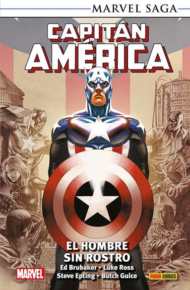Marvel Saga TPB. Capitán América 8. El hombre sin rostro | N0925-PAN38 | Ed Brubaker, Butch Guice, Luke Ross, Steve Epting | Terra de Còmic - Tu tienda de cómics online especializada en cómics, manga y merchandising