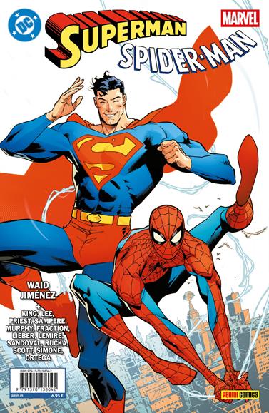 Superman / Spiderman 1. Cubierta de Jorge Jiménez | N0626-PAN27 | Christopher Priest, Jeff Lemire, Sean Murphy, Greg Rucka, Jim Lee, Matt Fraction, Belén Ortega, Daniel Sampere, Gail Simone, Jorge Jiménez, Mark Waid, Nicola Scott, Rafa Sandoval, Steve Lieber, Tom King | Terra de Còmic - Tu tienda de cómics online especializada en cómics, manga y merchandising