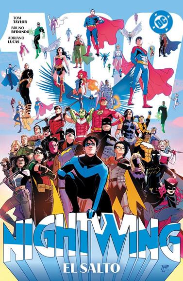 DC Premiere. Amanecer de DC. Nightwing 4. El salto | N0725-PAN31 | Geraldo Borges, Eduardo Pansica, Daniele Di Nicuolo, Javier Fernández, Scott McDaniel, Mikel Janín, Rick Leonardi, Tom Taylor, Bruno Redondo, Eddy Barrows | Terra de Còmic - Tu tienda de cómics online especializada en cómics, manga y merchandising